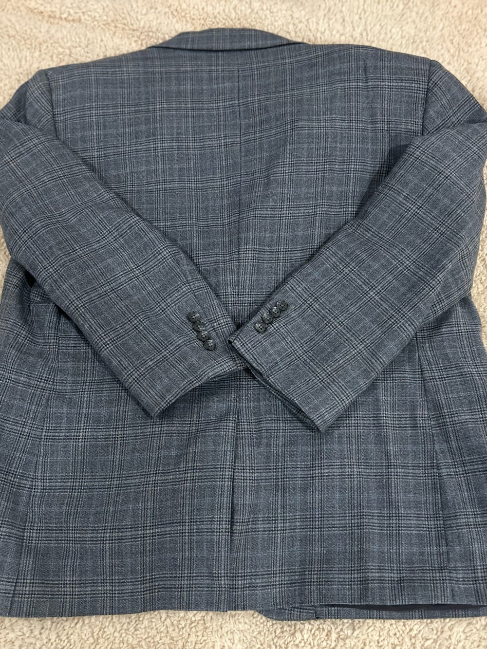 Joseph A. Bank Gray Glen Plaid 100% Wool Sport Coat - Picture 5 of 9